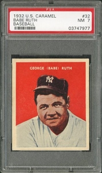 1932 U.S. Caramel #32 Babe Ruth – PSA NM 7